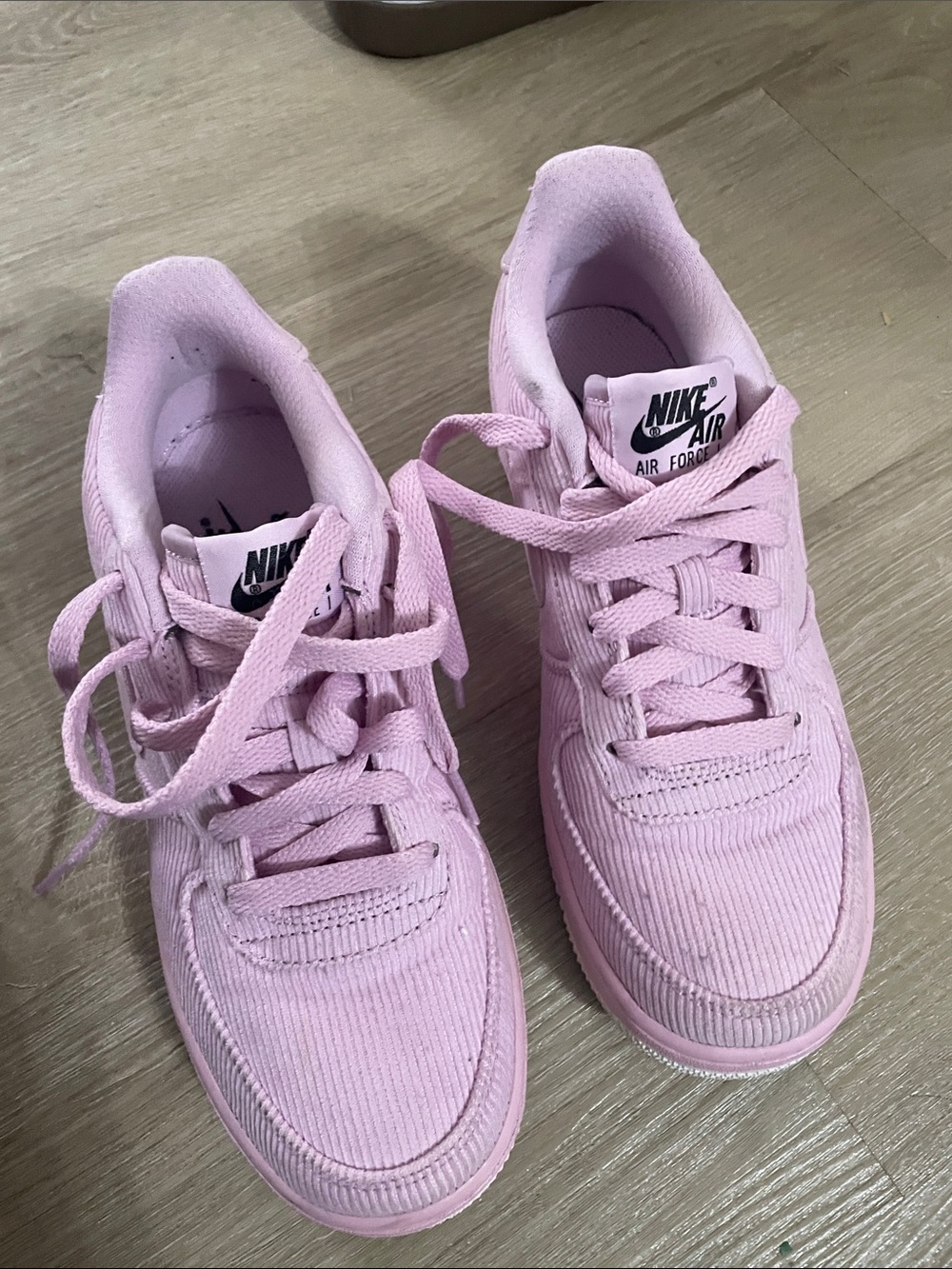 Nike Pink Corduroy Low-Top Sneakers